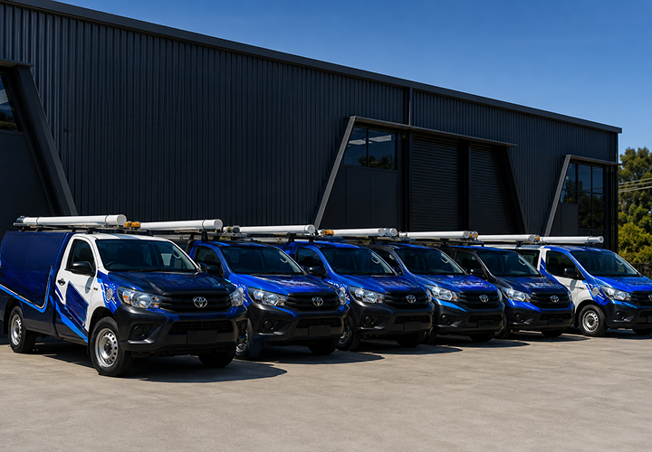 Fleet of Pyrmont Blocked Drains plumbing vans